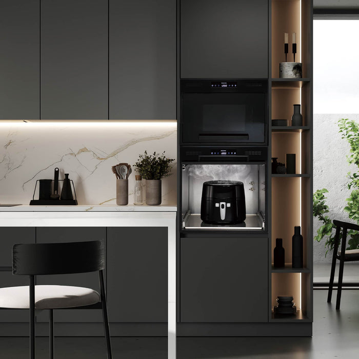 Pacific 太平洋 電器收納櫃 高46cm｜不鏽鋼&黑