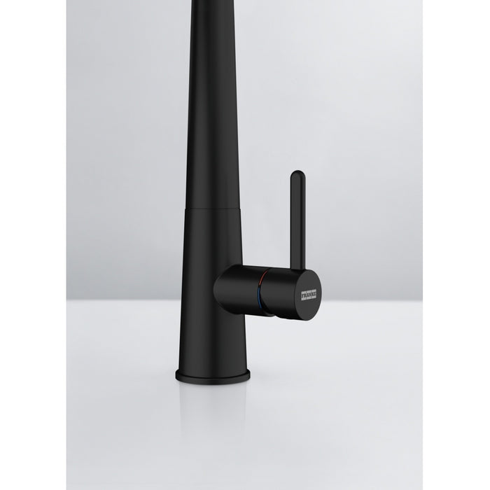 Franke Icon 下拉式廚房龍頭｜霧黑色｜兩段出水