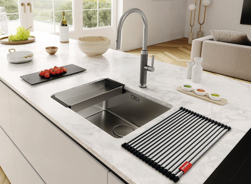 Franke Masterpiece 伸縮廚房龍頭(客製色)｜特殊刻紋手把