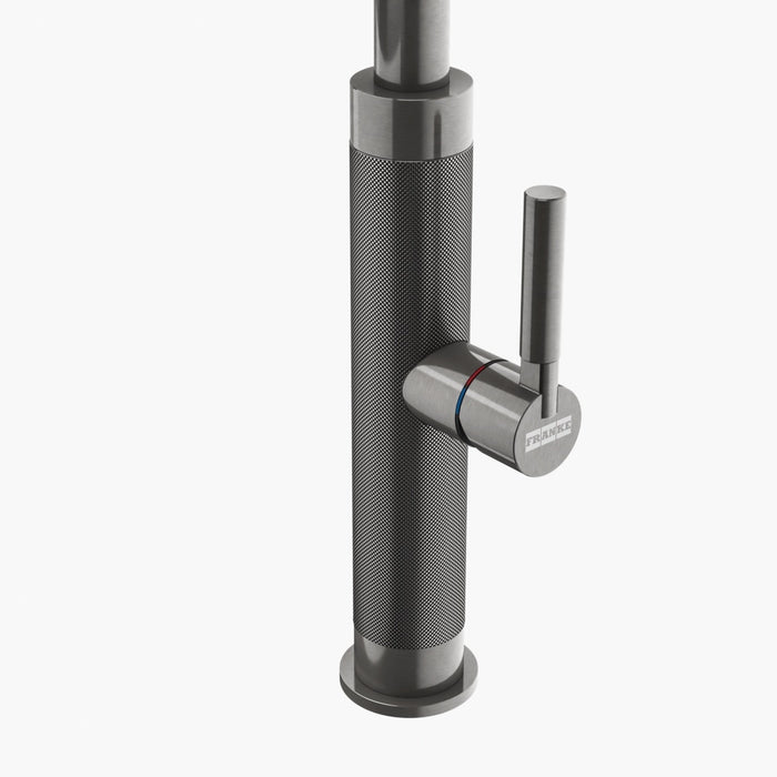 Franke Masterpiece 伸縮廚房龍頭(客製色)｜特殊刻紋手把