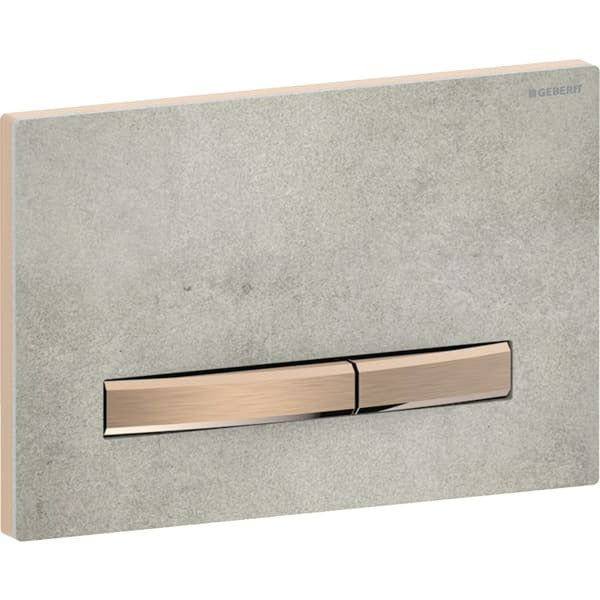 Geberit Sigma 50 二段式沖水面版(玫瑰金)｜需搭配水箱