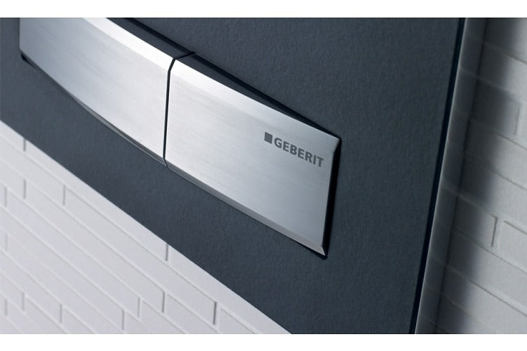 Geberit Sigma 50 二段式沖水面版(亮面黑)｜需搭配水箱