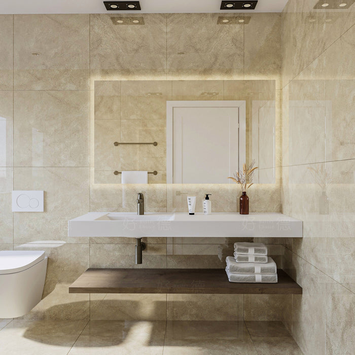 好德訂製 BC S60 人造石台上盆｜一體成型大檯面｜交期 3-4 週