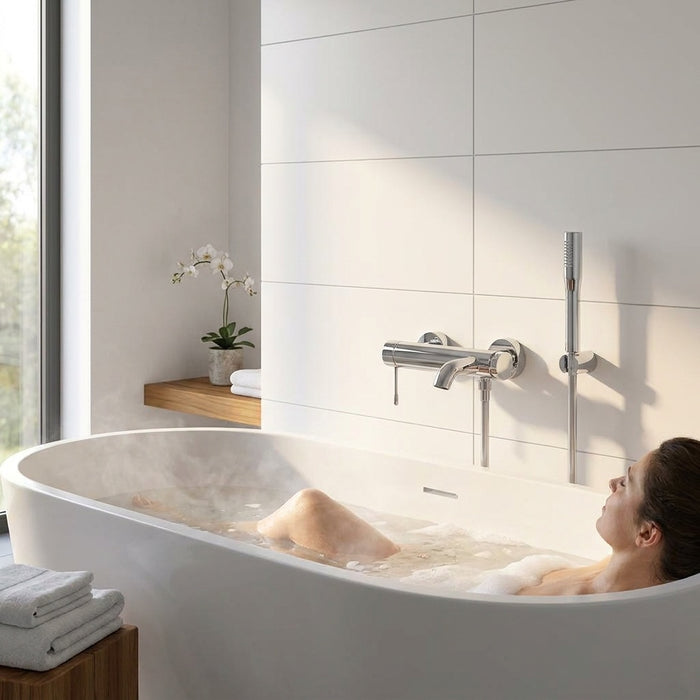 Grohe Essence 浴缸/淋浴龍頭沐浴組 | 雙出水