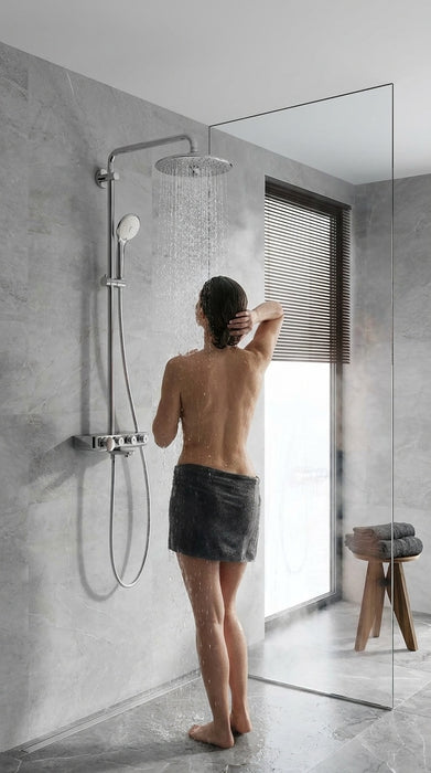 GROHE Euphoria 260 Mono 三段式恆溫花灑組｜帶下出水