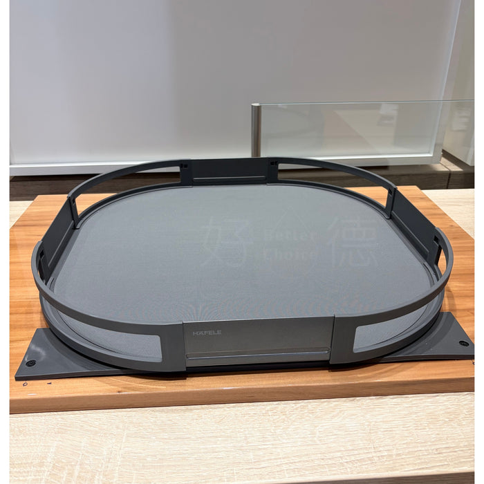 德國 Hafele TurnMotion 360°旋轉收納盤｜承重20kg｜高櫃取物神器