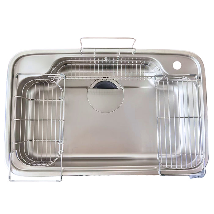 76cm LIXIL 靜音 W型 不鏽鋼大水槽 A9M｜日本原裝