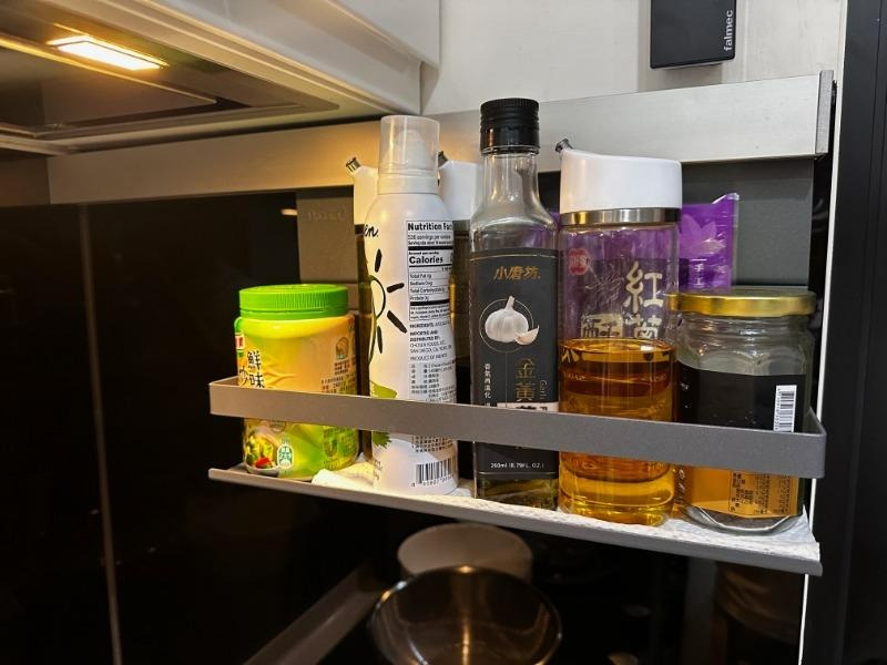 德國 MosaiQ 廚房置物架｜防跌落護欄款｜深色款