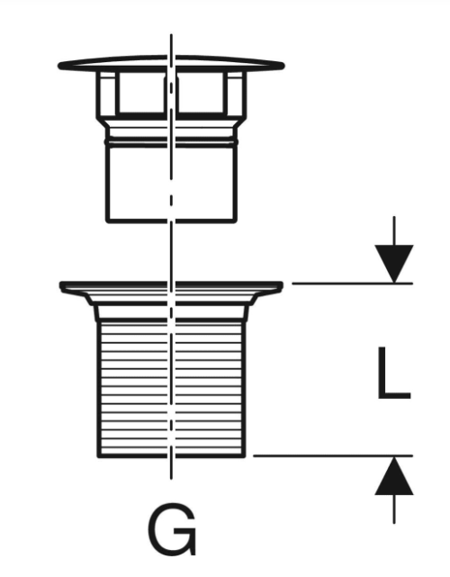 GEBERIT 152.050.21.1 落水組