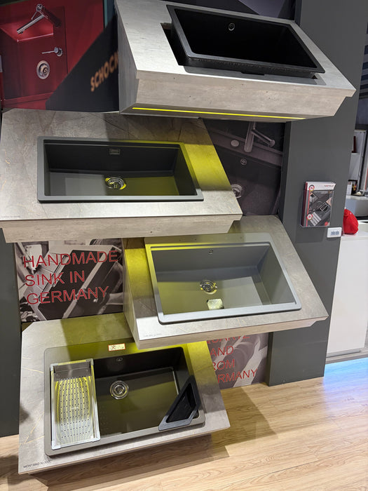 84cm 海福樂 花崗岩下嵌水槽｜德國製｜Montano N100U