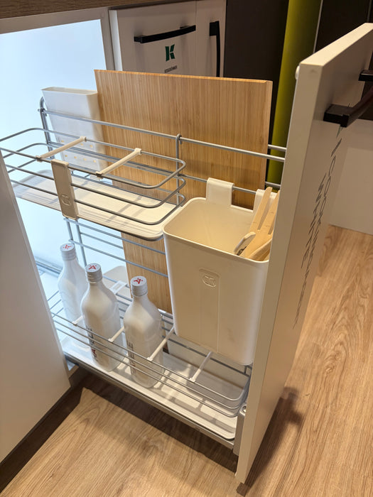 德國 Cooking Agent 多功能調味料側拉籃 30cm｜刀架砧板收納 - 承重 16 kg