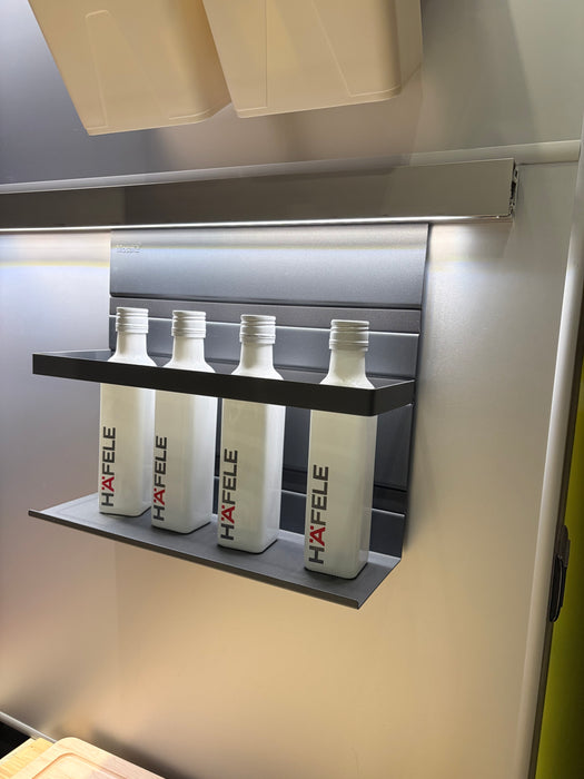 德國 MosaiQ 廚房置物架｜防跌落護欄款｜深色款