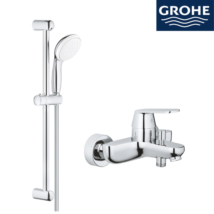 Grohe 沐浴龍頭+蓮蓬頭 超值組合｜浴杆62cm