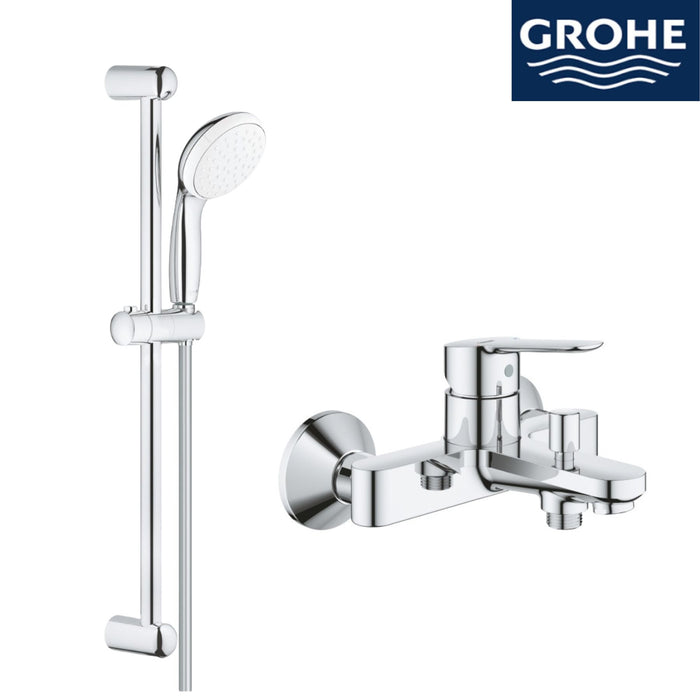 Grohe 沐浴龍頭+蓮蓬頭 超值組合｜浴杆62cm