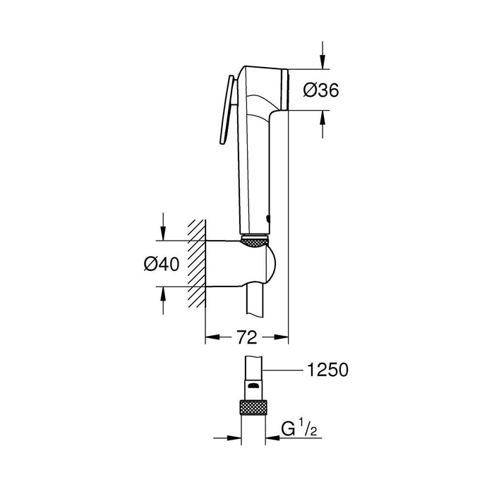 Grohe Tempesta-F Trigger Spray 30 衛浴免治 沖洗器