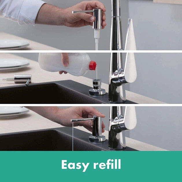 Hansgrohe A41 廚房給皂器｜直接填充