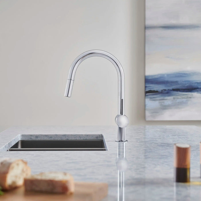 德國 Grohe Minta 伸縮廚房龍頭｜兩段出水