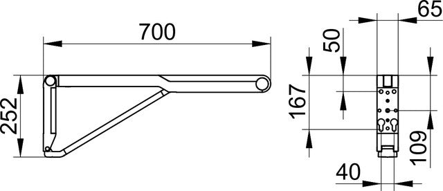 Keuco Axess 馬桶用可動式扶手