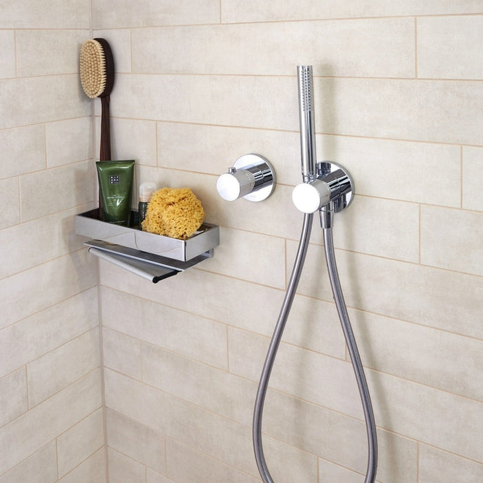 Keuco Edition 11 浴室置物架｜30cm｜含玻璃清潔刮刀