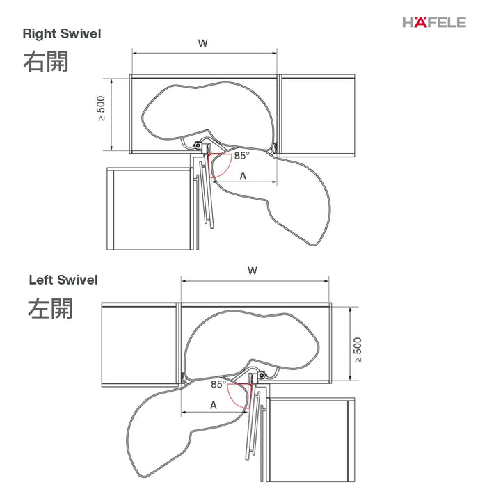 德國 Kesseböhmer LeMans II 蝶轉｜L型廚房轉角收納櫃