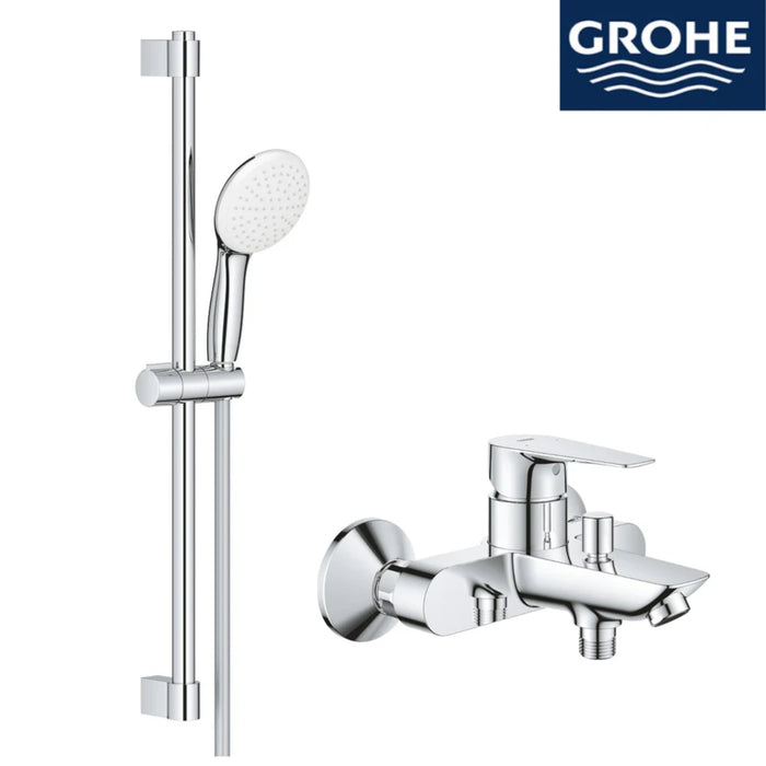 Grohe 沐浴龍頭+蓮蓬頭 超值組合｜浴杆62cm