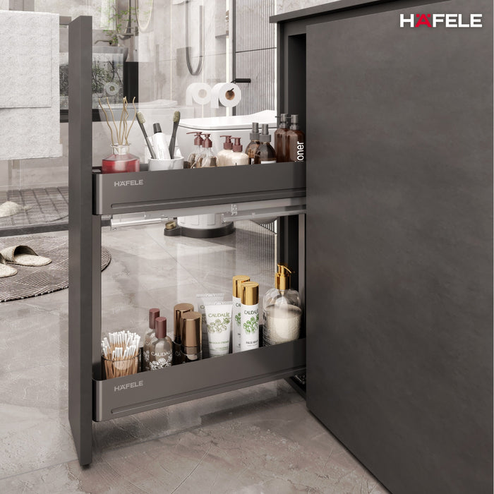 德國 Hafele BaseAgent 座式側拉籃 15cm/20cm - 承重12kg