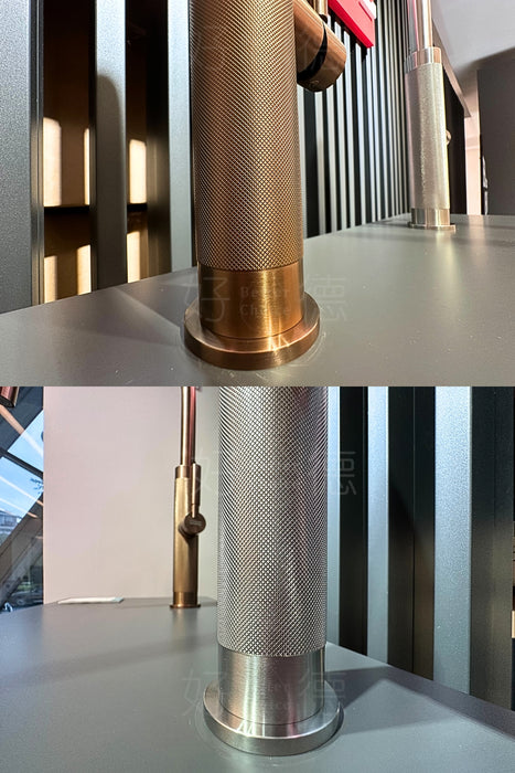 Franke Masterpiece 伸縮廚房龍頭(客製色)｜特殊刻紋手把