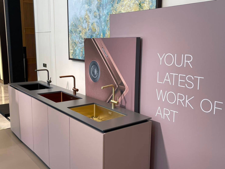 Franke 實心不鏽鋼伸縮廚房龍頭 CT131SP｜客製色 - 無鉛