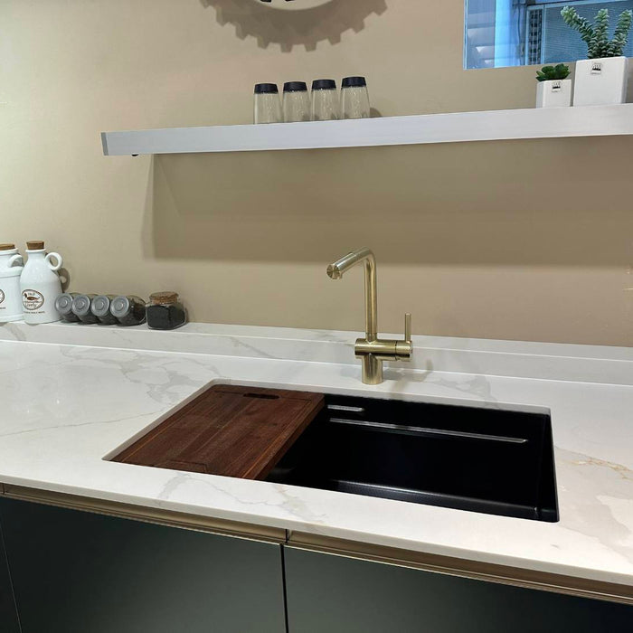 Franke 實心不鏽鋼伸縮廚房龍頭 CT131SP｜客製色 - 無鉛