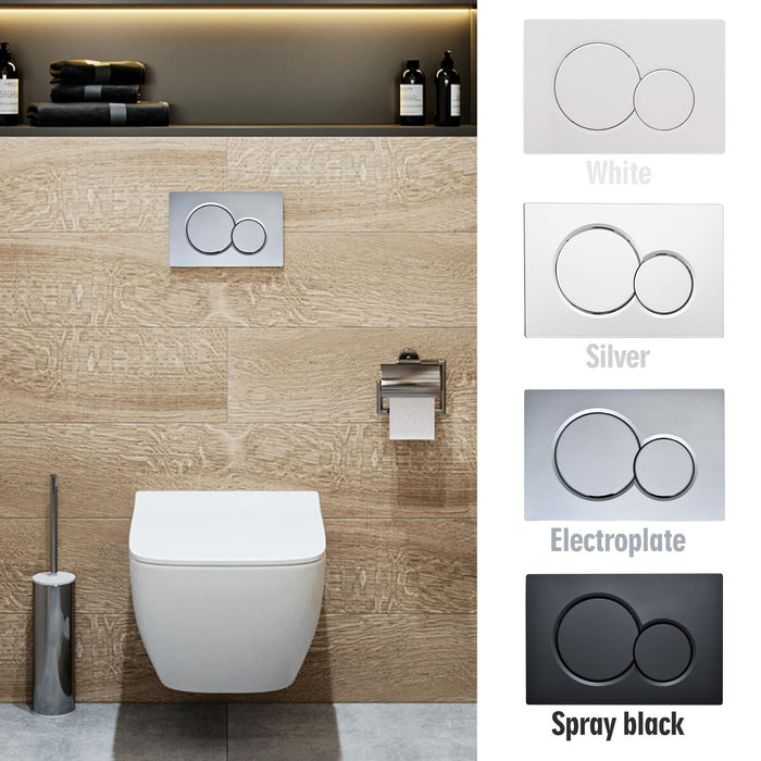 Geberit Sigma01 二段式沖水蓋版｜需搭配水箱