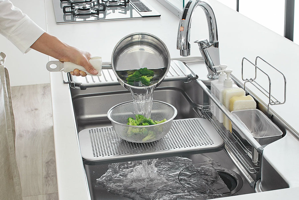 94cm LIXIL 靜音 3D 不鏽鋼大水槽 - AB4壓花款 | 日本原裝