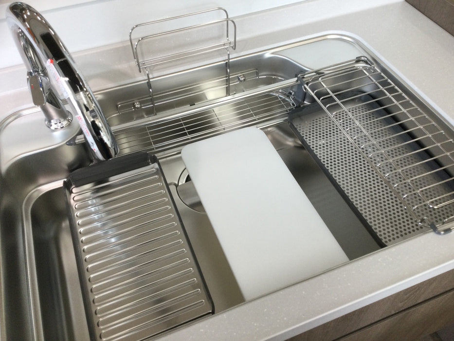 79cm LIXIL 靜音 3D立體 不鏽鋼大水槽 - A9U壓花款 | 日本原裝 - 大全配