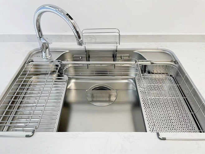 79cm LIXIL 靜音 3D立體 不鏽鋼大水槽 - A9U壓花款 | 日本原裝 - 大全配