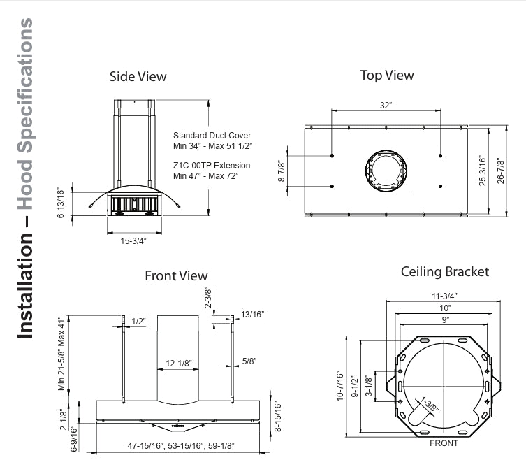 Pacific 太平洋 中島式 排油煙機 150cm｜訂製特殊色｜台灣製造