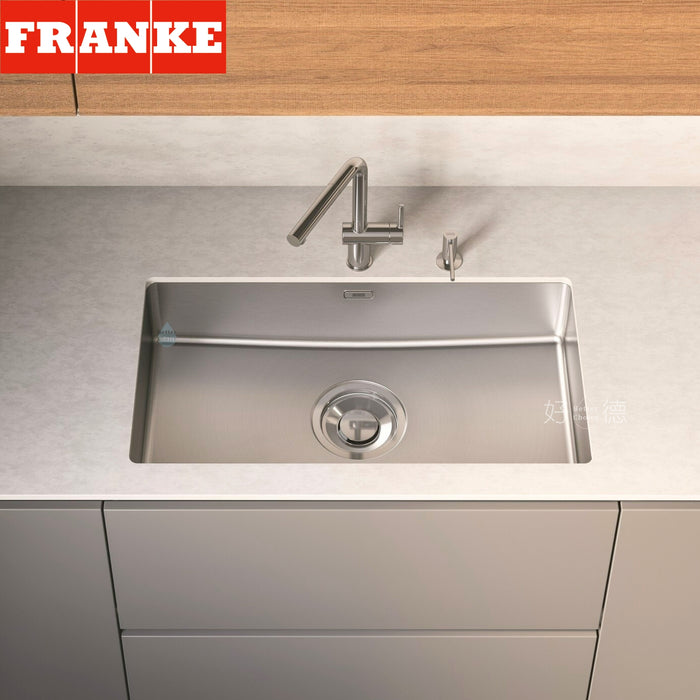 瑞士 Franke Maris - 極致靜音不鏽鋼廚房水槽｜86cm｜消音墊設計