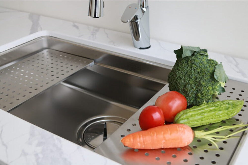 76cm 日本 TOYOURA  3D壓花靜音大水槽｜配件8件組｜日本原裝