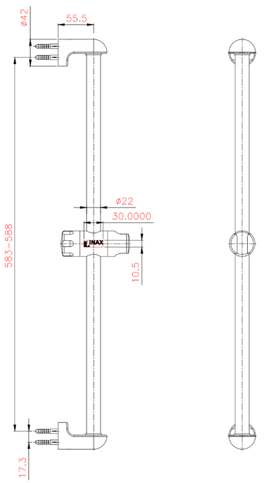 日本 INAX 淋浴桿 滑桿｜FH6115