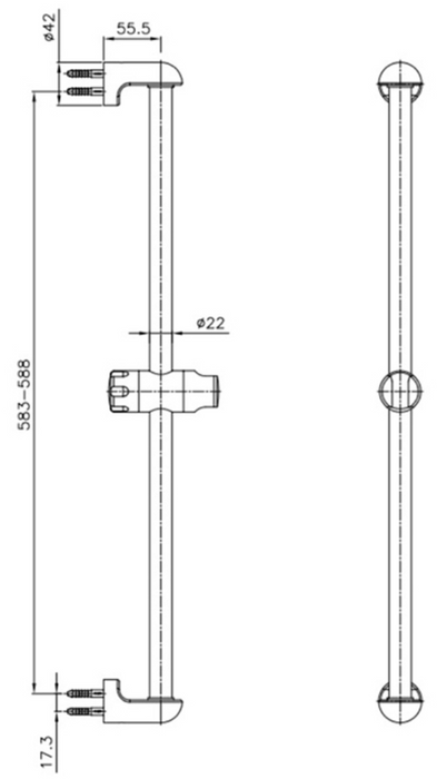 日本 INAX 淋浴桿 滑桿｜FH6110
