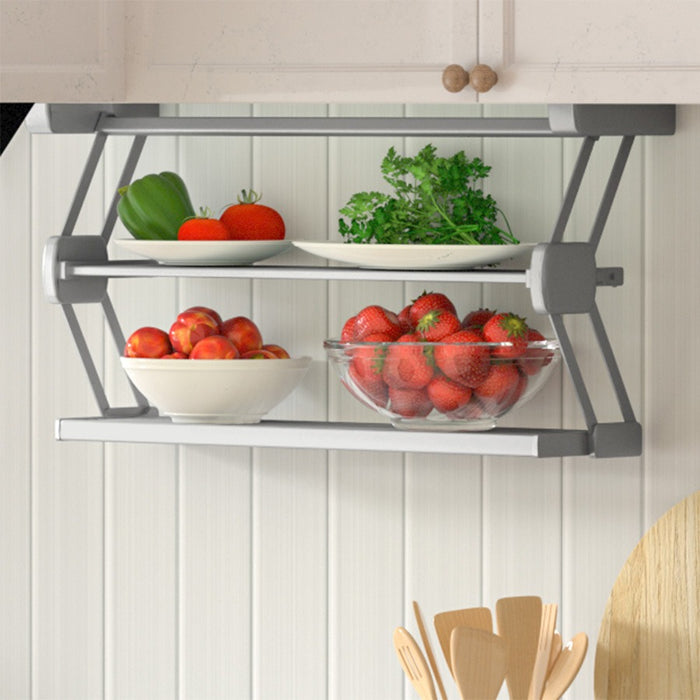 日本 DAYDO Z型下拉收納架｜雙層 60cm