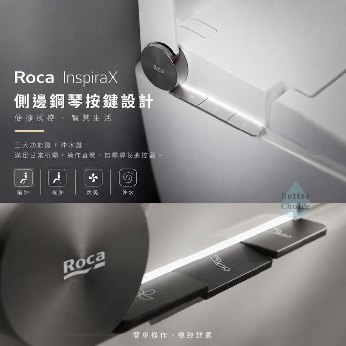 Roca Inspira X 一體式智能馬桶｜自動沖水/自動開蓋