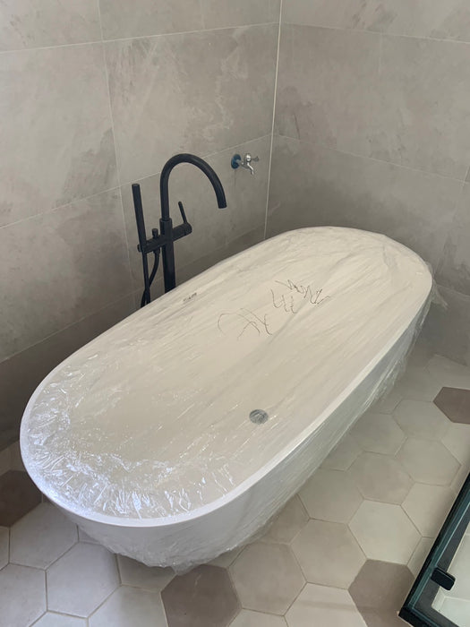 BC 160 好德人造石獨立浴缸｜橢圓形｜霧面