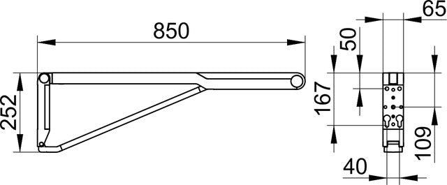 Keuco Axess 馬桶用可動式扶手