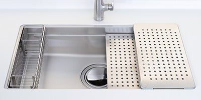 TOYOURA 水槽用不鏽鋼瀝水盤｜可置物 | 日本原裝