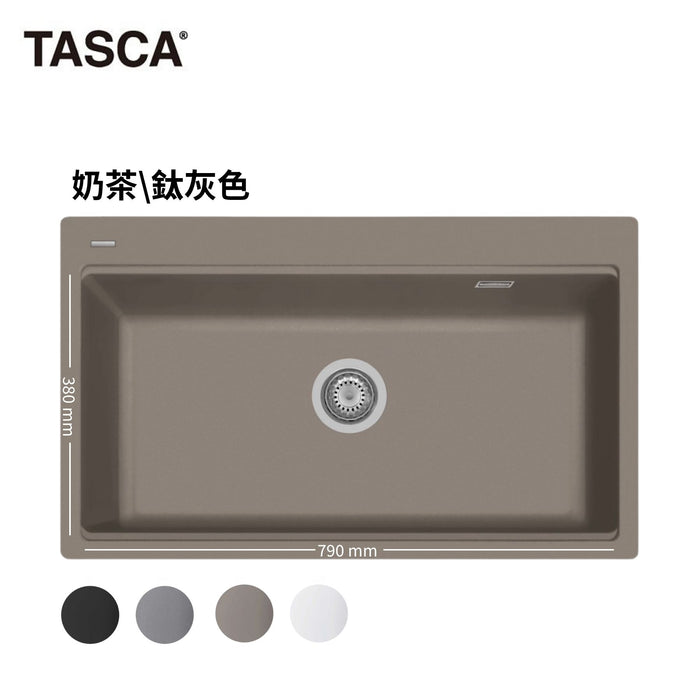 86cm 義大利原裝 TASCA Vision 86 石英石廚房水槽