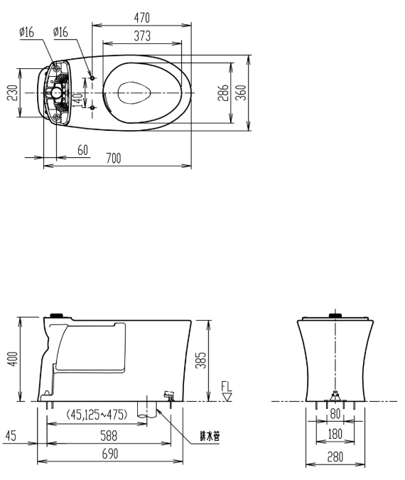 INAX 單體馬桶｜YBC-Z30H-AY/BW1 - 日本原裝進口