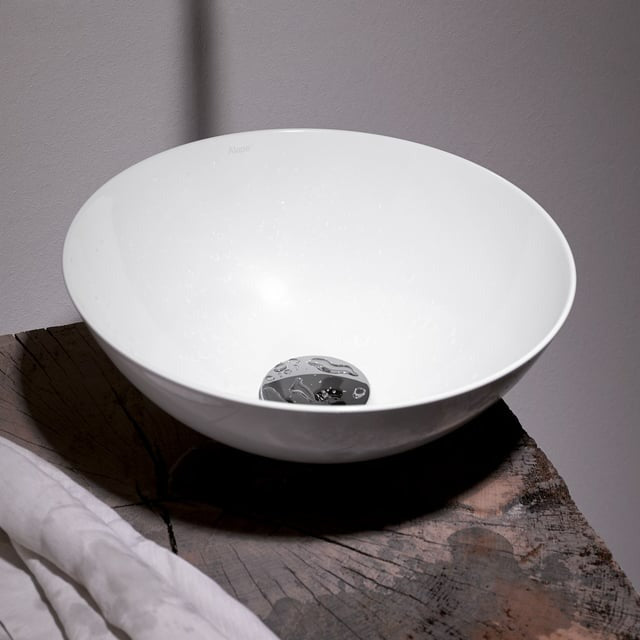 Alape SB.K300.GS 30cm 圓形碗台上盆｜搪瓷鋼材質 - 限台中以北