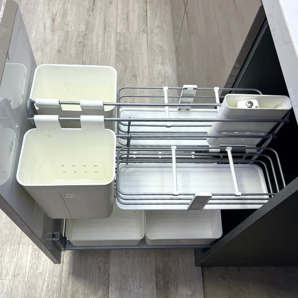 德國 Kessebohmer 櫥下調味料側拉籃｜抽拉式收納提籃組 - 承重 16 kg - 30cm櫃體
