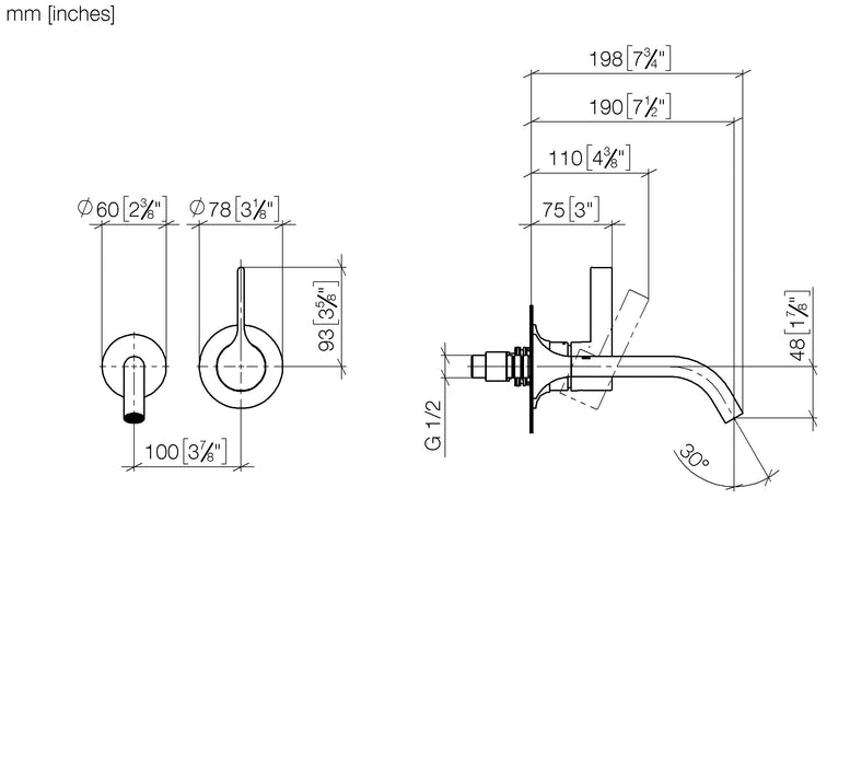 Dornbracht Vaia 壁式單把龍頭