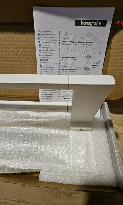 Hansgrohe AddStoris 雙桿毛巾架 65cm｜浴巾架