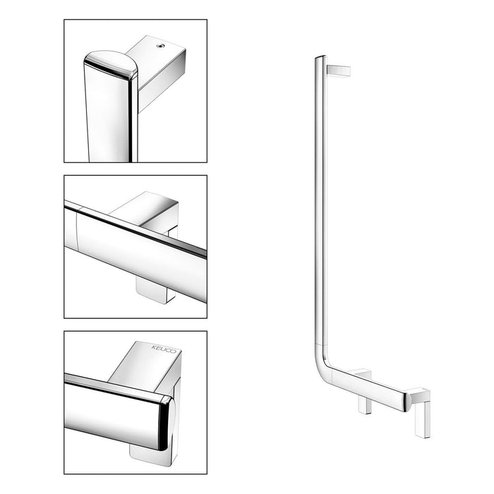 Keuco AXESS 90° 無障礙設計扶手(左/右)｜保時捷設計